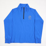 F&T Womens 1/4 Zip Heavy Stretch Interlock Jersey Top