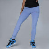 F&T Womens Heavy Stretch Interlock Jersey Yoga Pants