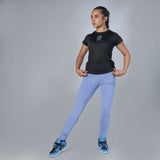 F&T Womens Heavy Stretch Interlock Jersey Yoga Pants