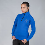 F&T Womens 1/4 Zip Heavy Stretch Interlock Jersey Top