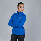 F&T Womens 1/4 Zip Heavy Stretch Interlock Jersey Top