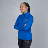 F&T Womens 1/4 Zip Heavy Stretch Interlock Jersey Top