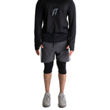 F&T Mens Quarter Zip Mock Neck